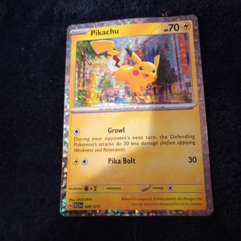 Pokemon card Pikachu   no.0025
